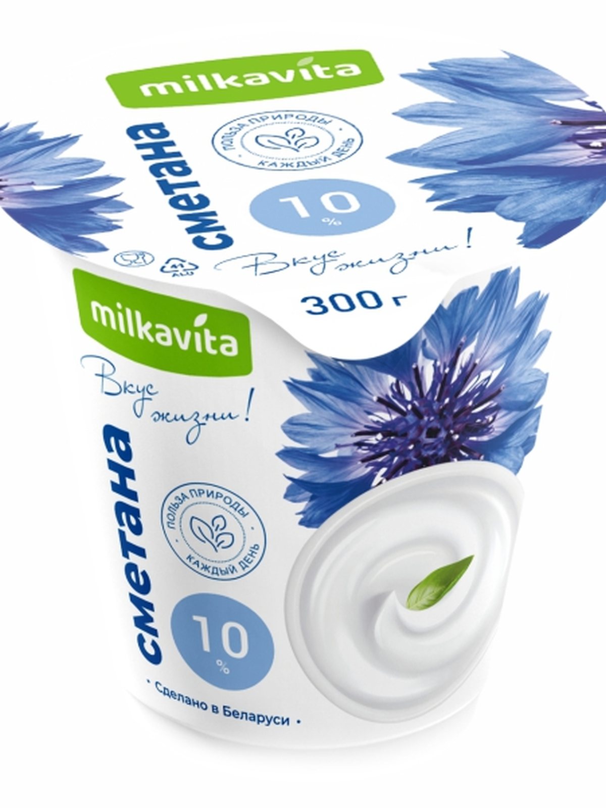 4811309018322 срок до 16.07 არაჟანი 10% SOUR CREAM 10% 300гр. MILKAVITA 1*12