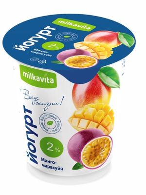 срок до 16.07 4811309021964 YOGURT MANGO PASSION FRUIT 2,0% 300gr*6
